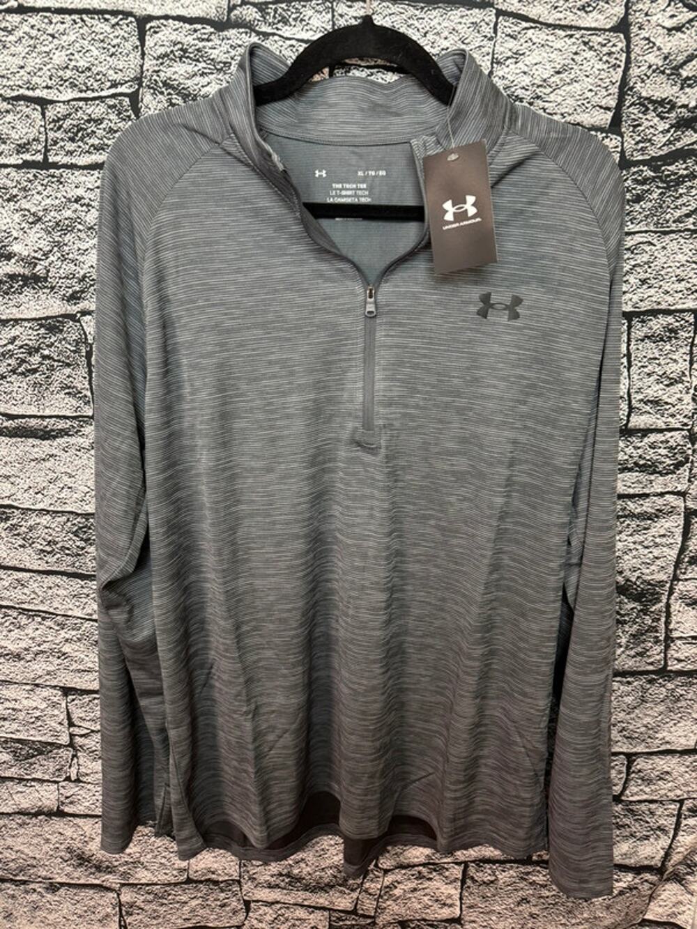 NWT Men’s Under Armour Tech Textured Half Zip Shirt - XL